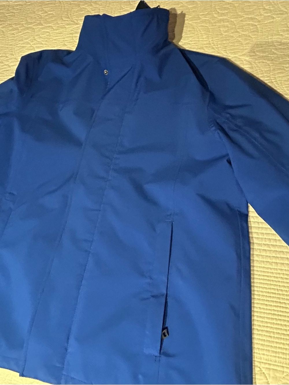 PRADA Men's Royal Blue Jacket w detachable zipper hood
& removable cushion liner